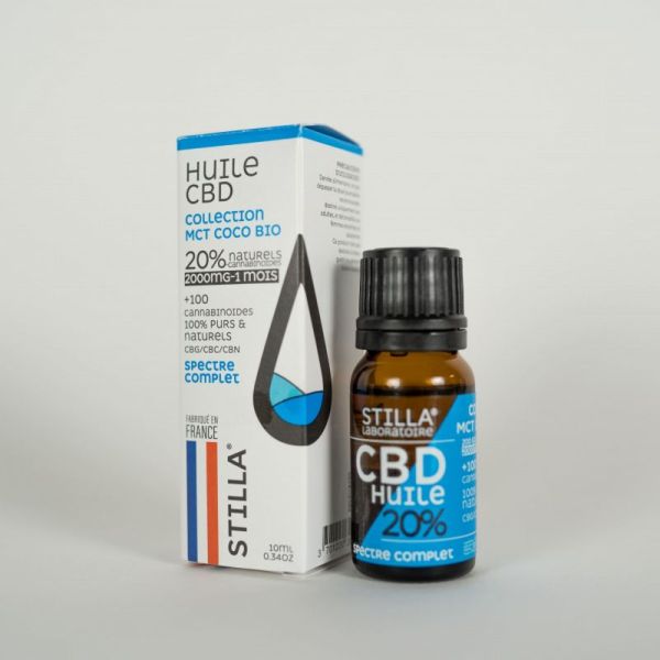 HUILE CBD MCT Coco Bio 20% 200mg Full Spectrum 10ml