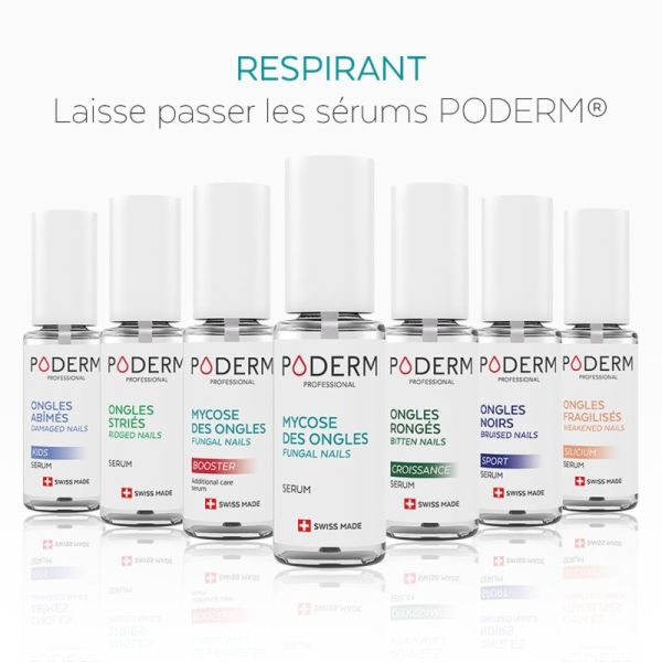 PODERM PROFESSIONAL Color Care Rouge Noir 8ml - Vernis à Ongles Tea Tree