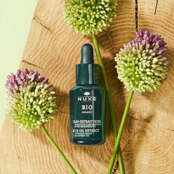 BIO ORGANIC Huile Nuit Fondamentale Nutri Régénérante 30ml - Oléo, Extrait de Riz