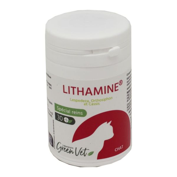 LITHAMINE Chat Spécial Reins 30 Comprimés - Diurèse, Rétention Azotée - Lespedeza, Orthosiphon