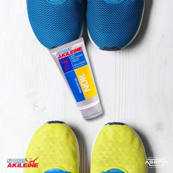 AKILEINE SPORTS NOK 75ml - Crème Anti Frottements, Ampoules, Irritations, Rougeurs - Sans Paraben