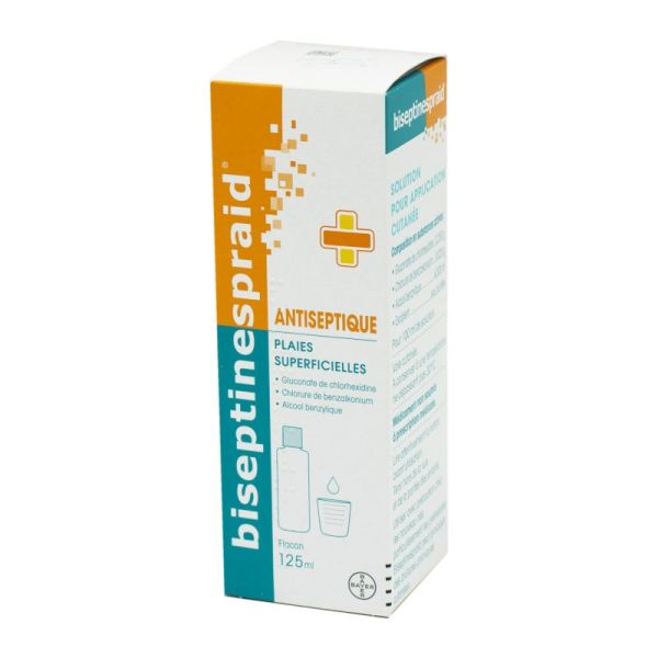 BISEPTINESPRAID Solution pour Application Cutanée - 125 ml