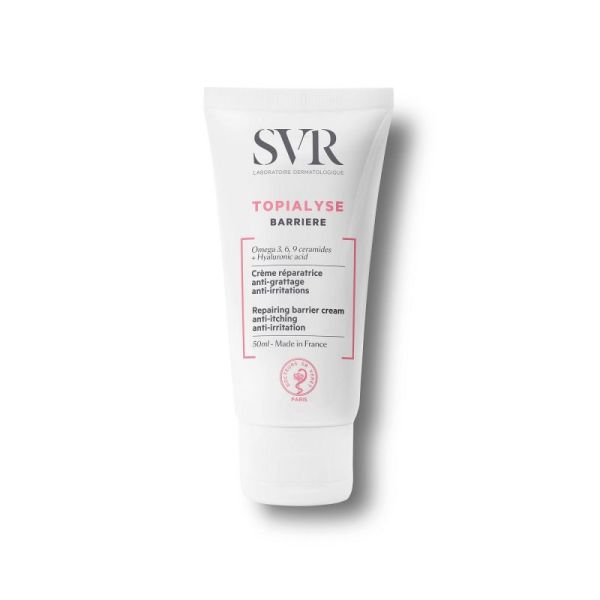 SVR TOPIALYSE Barrière 50ml - Crème Réparatrice Anti Grattage, Anti Irritations