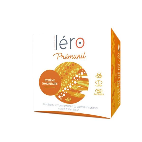 LERO PREMUNIL Bte/90 Système Immunitaire - Complément Alimentaire Contribuant au Bon Fonctionnement