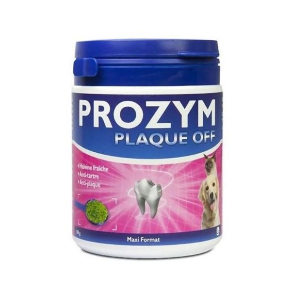 PROZYM PLAQ OFF Poudre Orale 180g - Chat Chien - Hygiène Bucco Dentaire