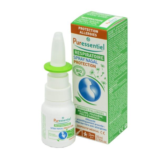 PURESSENTIEL RESPIRATOIRE BIO Spray Nasal Protection Allergies 20ml - Pollen, Poussière, Poils