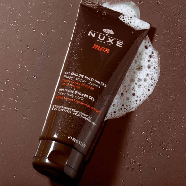 NUXE MEN - Gel de Douche Multi-Usages - Visage Corps  - T/200ml