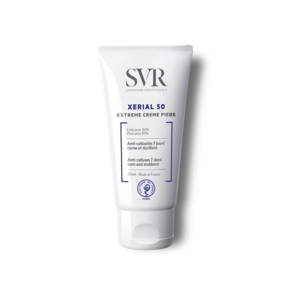 SVR XERIAL 50 Extrême Crème Pieds 50ml - Soin Anti Callosités 7 Jours, Corne et Durillons