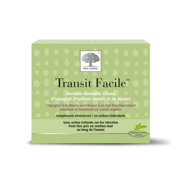 TRANSIT FACILE 30 Sachets - Constipation Chronique ou Occasionnelle - Ispaghul, Mauve