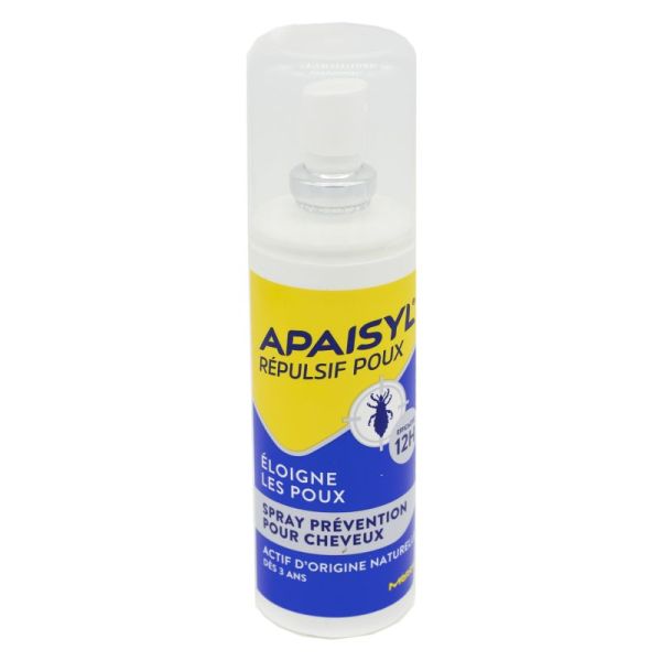 APAISYL POUX PRÉVENTION - Lotion Répulsive Anti Poux - Spray/90ml