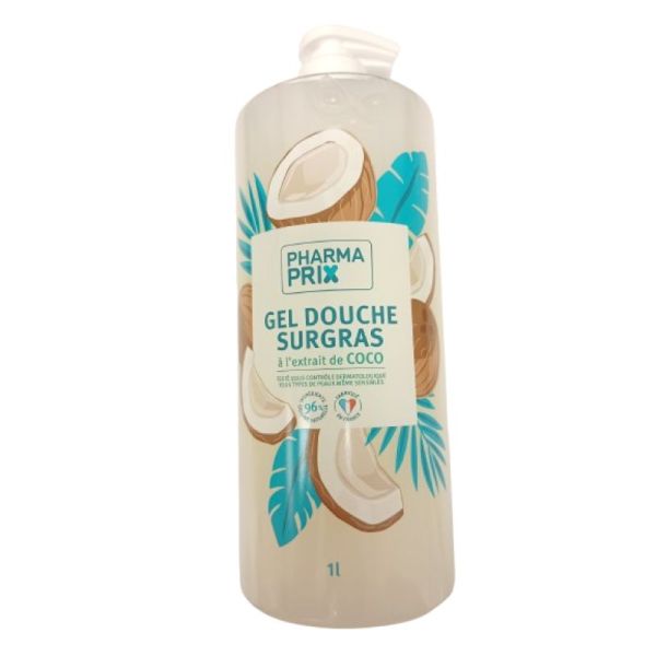PHARMACTIV / PHARMAPRIX - Gel douche surgras extrait de coco - FL/1L
