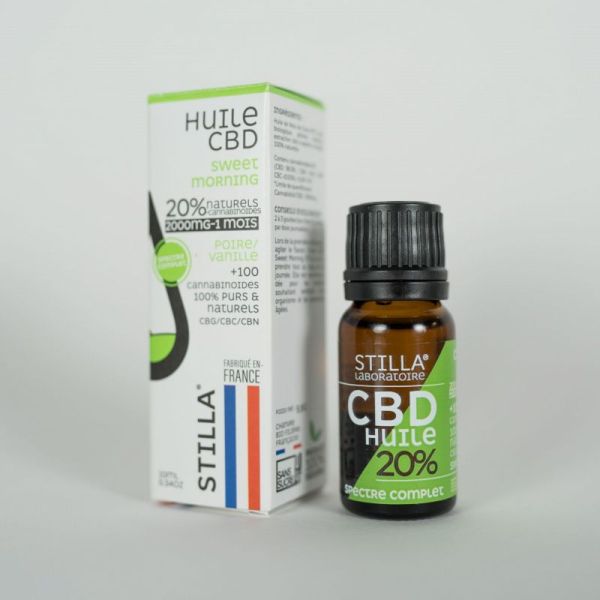 HUILE CBD Sweet Morning Bio 20% 200mg Full Spectrum 10ml - Collection Saveurs MCT