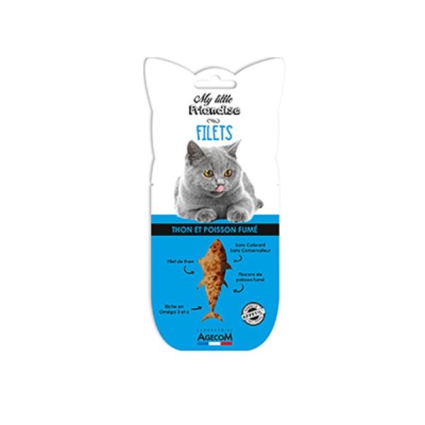 MY LITTLE FRIANDISE CHAT 1 Filet de Thon et Poisson Fumé 30g - Sans Arête