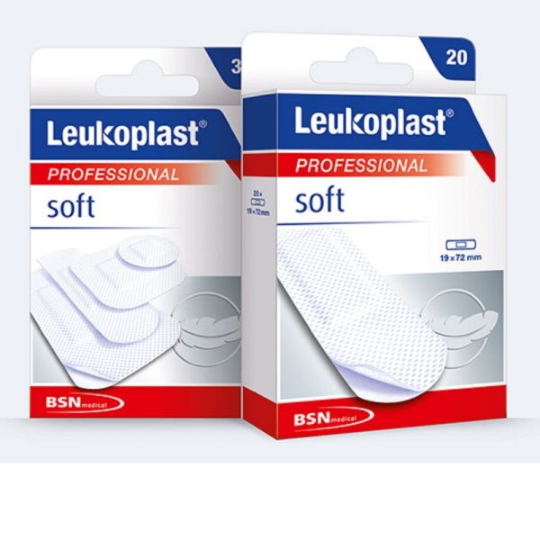 LEUKOPLAST PROFESSIONAL SOFT 10 x 6cm - Bte/5 - Pansement Prédécoupé Adhésif Extensible