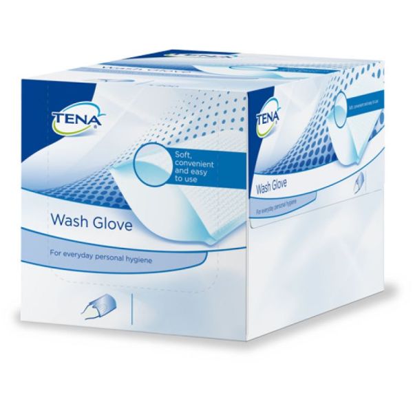 TENA WASH GLOVE - Gants de Toilette Jetables - Non Plastifiés à Usage Unique - Bte/200 - SCA HYGIENE
