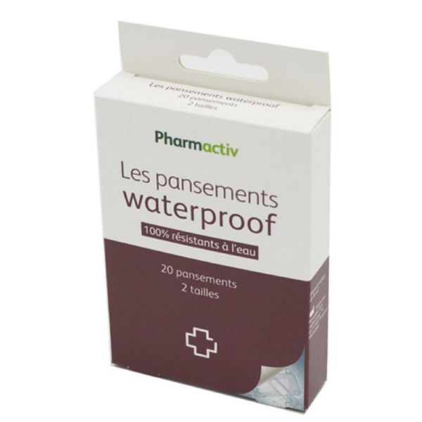 PHARMACTIV Les Pansements Waterproof (Etanches à l' Eau) 2 Tailles - Bte/20