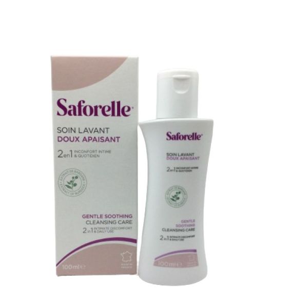 SAFORELLE 100ml Soin Lavant doux - Hygiène Intime et Corporelle - Muqueuses, Peaux Irritées