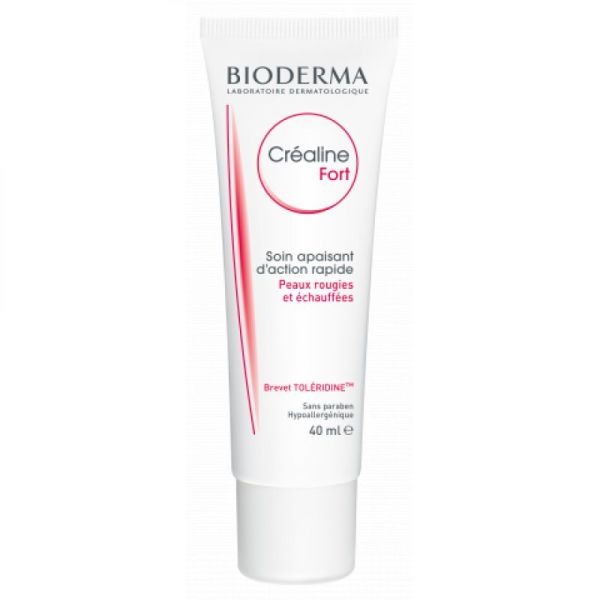 BIODERMA Créaline Fort 40ml - Soin Apaisant d' Action Rapide pour Peaux Rougies et Echauffées