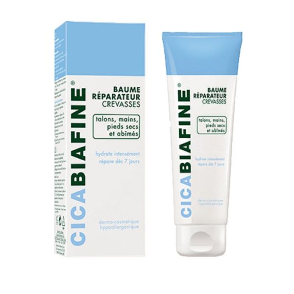 CICABIAFINE Baume Réparateur Crevasses 50ml - Talons, Mains Pieds Secs et Abîmés