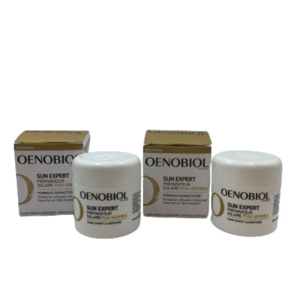 OENOBIOL - Préparateur Solaire peau sensible - Programme 2 mois + Trousse de l'été offert - 3614810006359