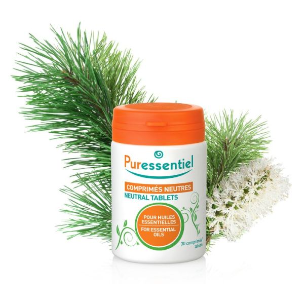 PURESSENTIEL 30 Comprimés Neutres pour Huiles Essentielles