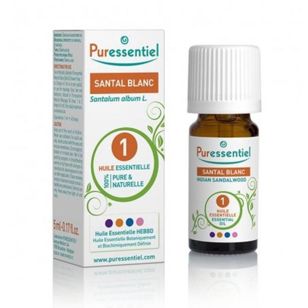 PURESSENTIEL Santal blanc 5ml - Huile Essentielle Santalum album