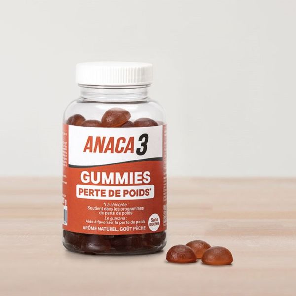 ANACA3 60 Gummies Perte de Poids - Arôme Pêche