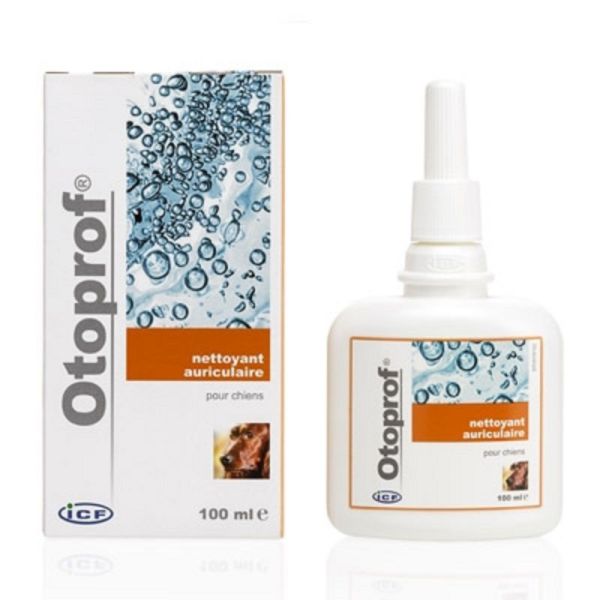OTOPROF 100ml - Solution Auriculaire Nettoyante Céruminolytique - Chien