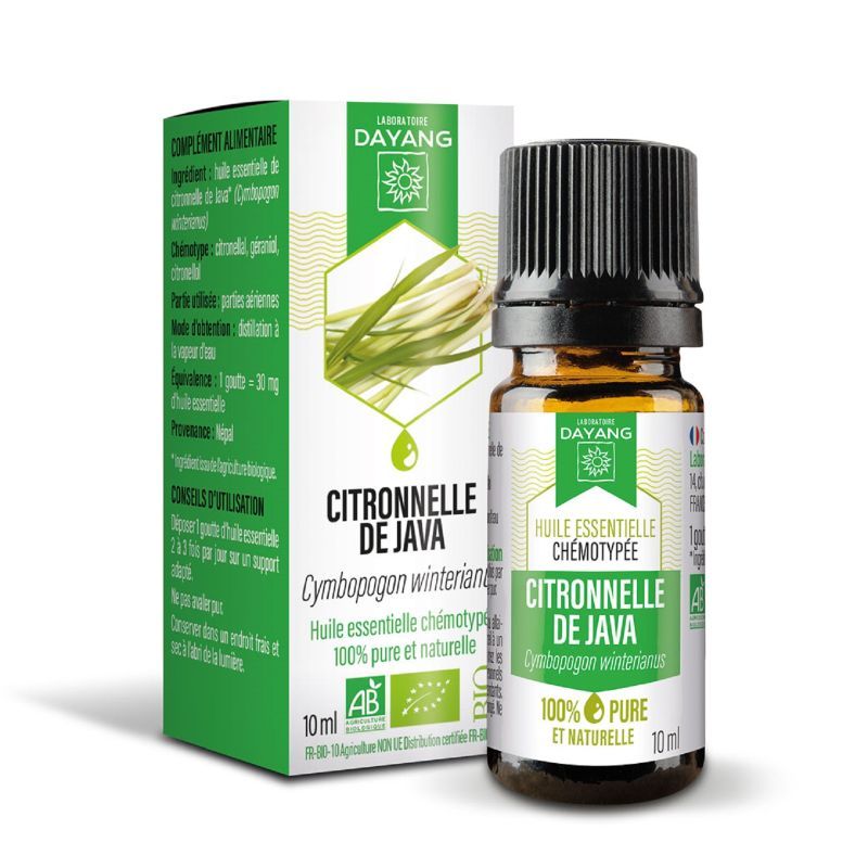 Huile Essentielle De Citronnelle 40ml - Marque Emma Santé - Flacon Pratique - Neuf