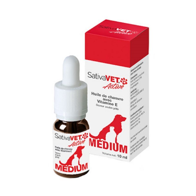 TVM - SATIVAVET ACTIVE Medium 10ml - Chat, Chien